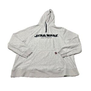 Disney Star Wars Adult Aurebesh Activewear Speckled Hoodie Size 2X Galaxy’s Edge